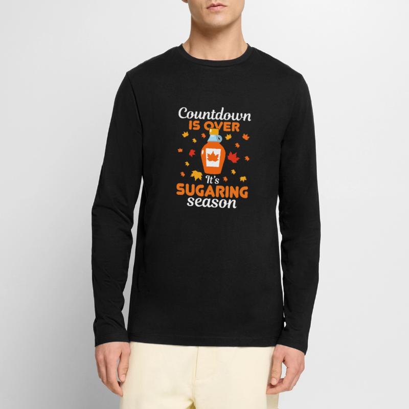 Maple syrup making maple tapping Men's Premium Organic Long Sleeve Shirt