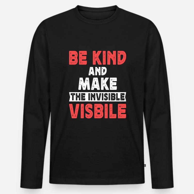 Homeless Awareness - Männer Premium Bio Langarmshirt - Schwarz