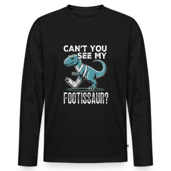 Chirurgie du pied amusante - T-shirt manches longues Premium bio Homme - noir - Devant - Nico (187cm)