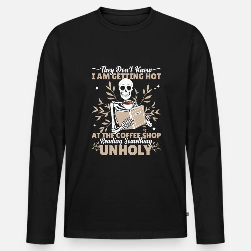 Dark Romance Smut Reader - Men's Premium Organic Long Sleeve Shirt - black