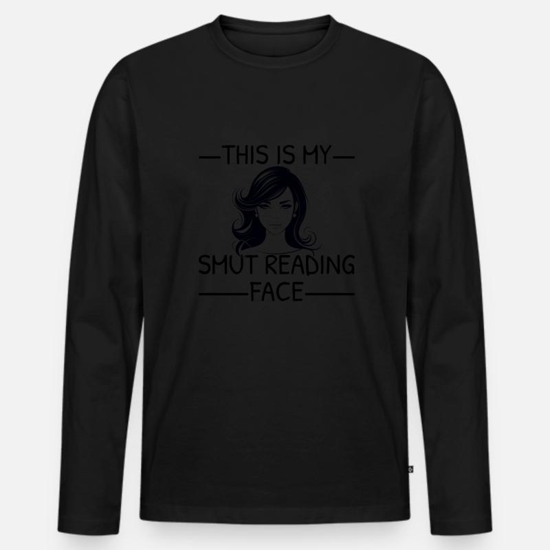 Dark Romance Smut Reader - Men's Premium Organic Long Sleeve Shirt - black