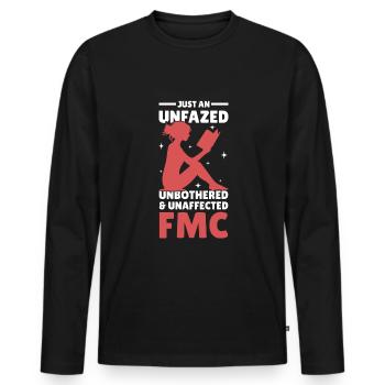 Dark Romance Smut Reader - Men's Premium Organic Long Sleeve Shirt - black - Front - Nico (187cm)