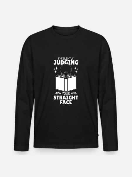 Dark Romance Smut Reader - Men's Premium Organic Long Sleeve Shirt - black
