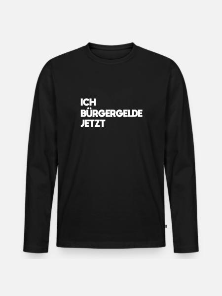 Citizen's Allowance - Men's Premium Organic Long Sleeve Shirt - black