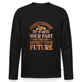 Social worker - Männer Premium Bio Langarmshirt - Schwarz - Vorne - Nico (187cm)