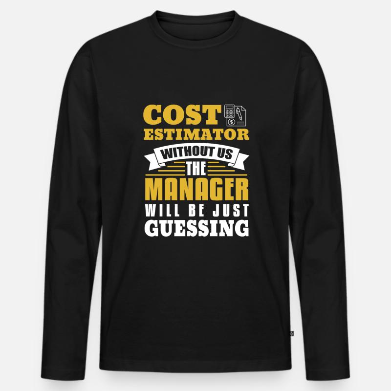 Estimator - Men's Premium Organic Long Sleeve Shirt - black