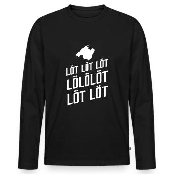 Soudure soudure majorque Malle - T-shirt manches longues Premium bio Homme - noir - Devant - Nico (187cm)