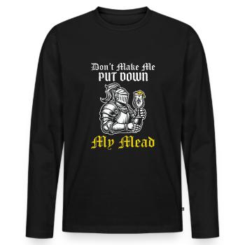 Ren Faire Funny Renaissance Festival - Men's Premium Organic Long Sleeve Shirt - black - Front - Nico (187cm)