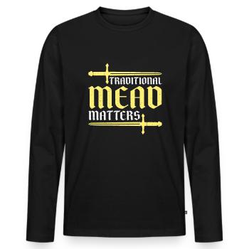 Ren Faire Funny Renaissance Festival - Men's Premium Organic Long Sleeve Shirt - black - Front - Nico (187cm)