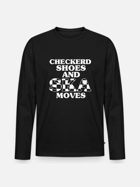 Ska dad ska music - Männer Premium Bio Langarmshirt - Schwarz