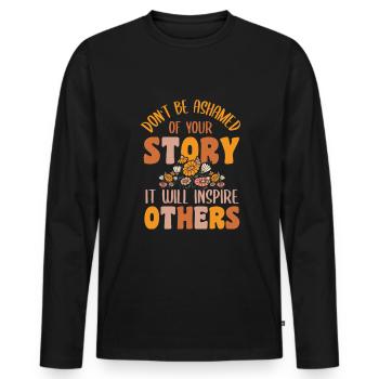 Social worker - Männer Premium Bio Langarmshirt - Schwarz - Vorne - Nico (187cm)