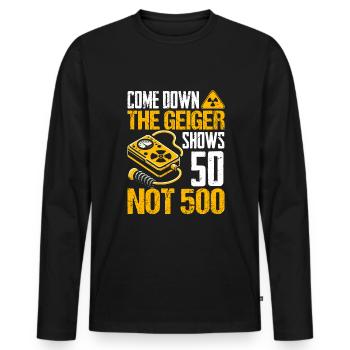 Nuclear engineering engineer - Männer Premium Bio Langarmshirt - Schwarz - Vorne - Nico (187cm)