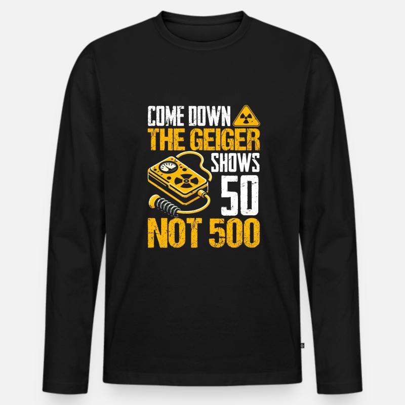 Nuclear engineering engineer - Men's Premium Organic Long Sleeve Shirt - black