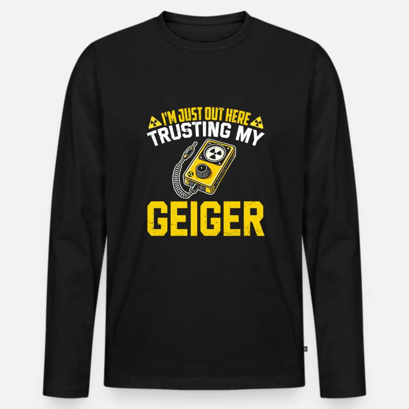 Nuclear engineering engineer - Men's Premium Organic Long Sleeve Shirt - black