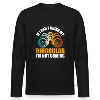Birding Bird Watching - Männer Premium Bio Langarmshirt - Schwarz - Vorne - Nico (187cm)