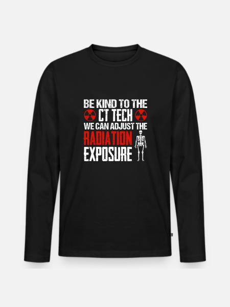 CT Tech Computed Tomography - Männer Premium Bio Langarmshirt - Schwarz