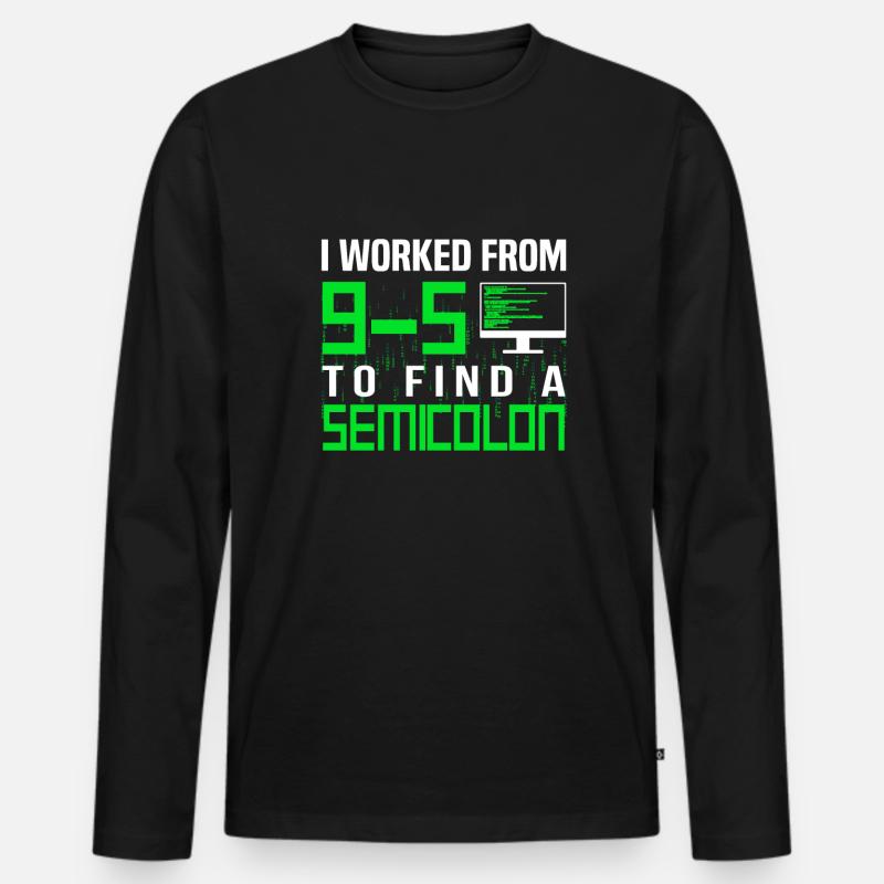 Programmer Developer Coding Coder Männer Premium Bio Langarmshirt