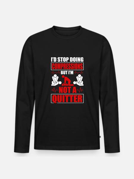 CPR Instructor - Männer Premium Bio Langarmshirt - Schwarz