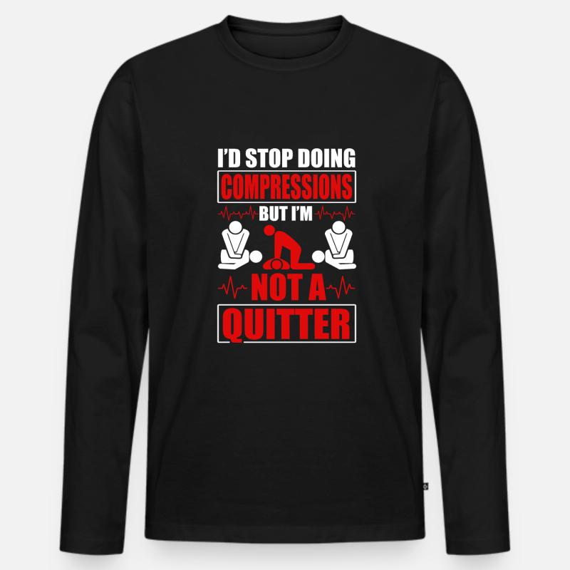 CPR Instructor - Men's Premium Organic Long Sleeve Shirt - black