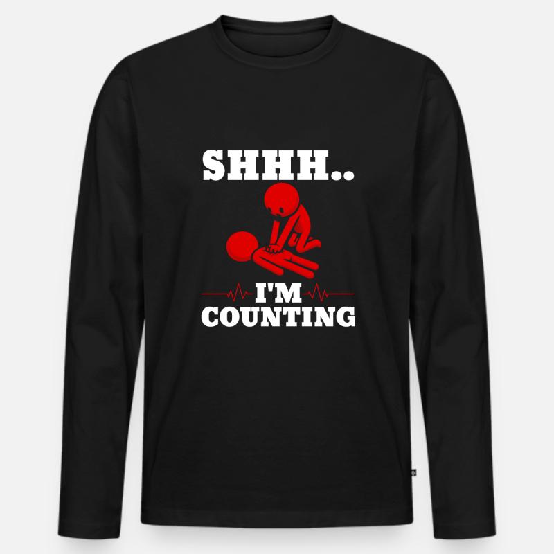 CPR Instructor - Männer Premium Bio Langarmshirt - Schwarz
