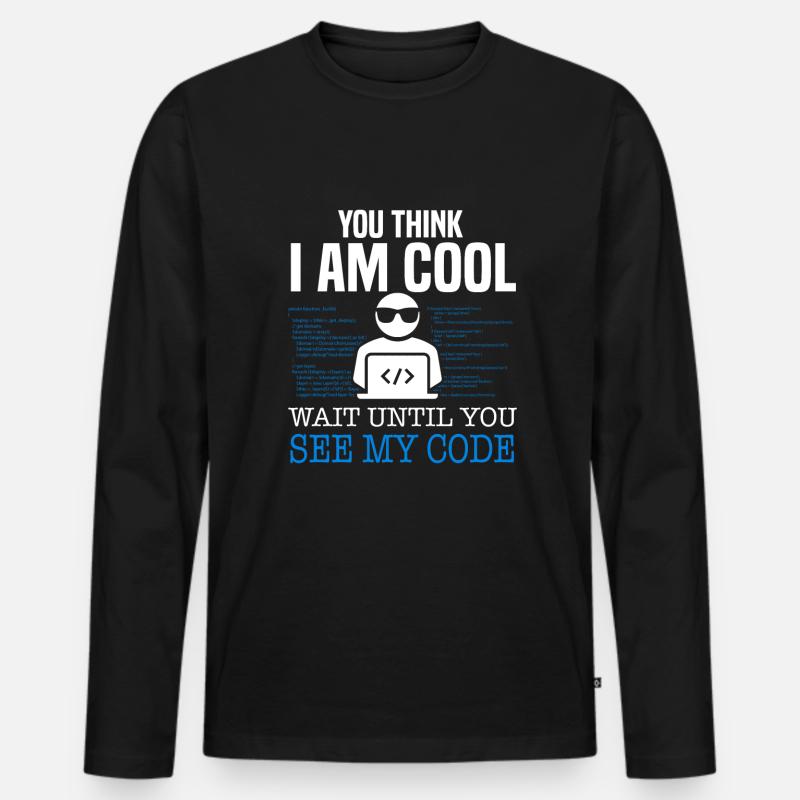 Programmer Developer Coding Coder Männer Premium Bio Langarmshirt