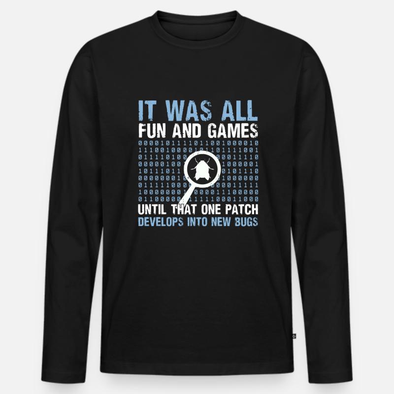 Computer Programmer Computer Programming Men's Premium Organic Long Sleeve Shirt