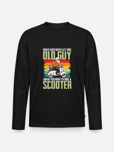 Scooter - Männer Premium Bio Langarmshirt - Schwarz
