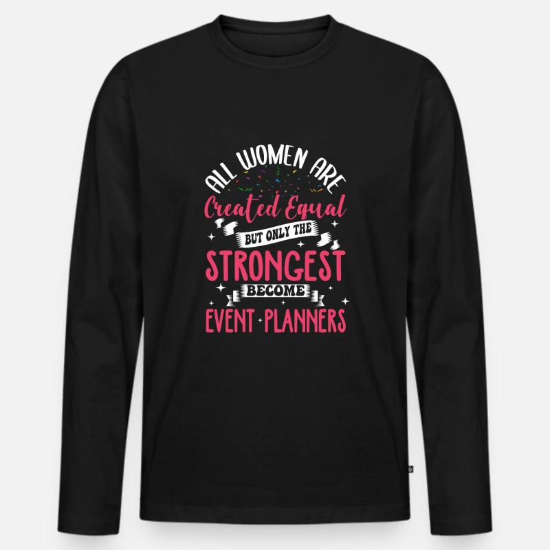 Event Planner - Männer Premium Bio Langarmshirt - Schwarz