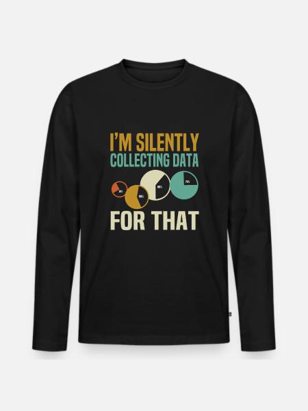 Data Scientist - Men's Premium Organic Long Sleeve Shirt - black