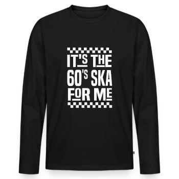 Ska dad musique ska - T-shirt manches longues Premium bio Homme - noir - Devant - Nico (187cm)