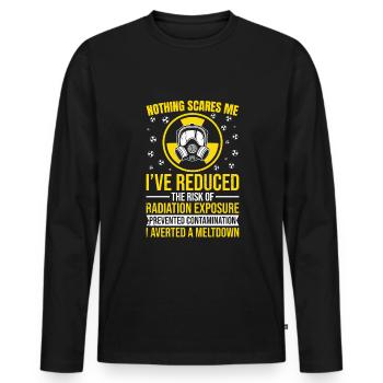 Nuclear engineer - Männer Premium Bio Langarmshirt - Schwarz - Vorne - Nico (187cm)