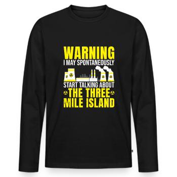 Nuclear engineering engineer - Männer Premium Bio Langarmshirt - Schwarz - Vorne - Nico (187cm)