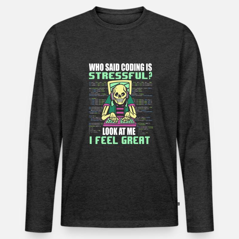 Computer Programmer Computer Programming Men's Premium Organic Long Sleeve Shirt