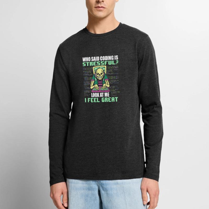 Programmeur informatique Programmation informatique T-shirt manches longues Premium bio Homme
