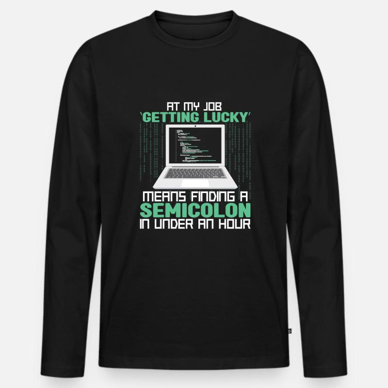 Programmer Developer Coding Coder Männer Premium Bio Langarmshirt