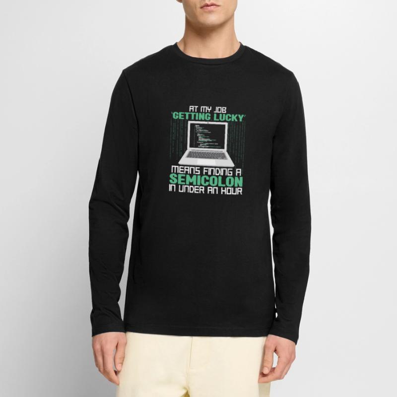 Programmer Developer Coding Coder Männer Premium Bio Langarmshirt