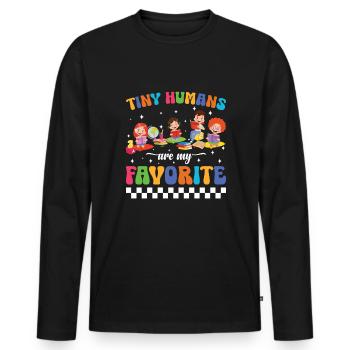 VPK Teacher Voluntary Prekindergarten - Men's Premium Organic Long Sleeve Shirt - black - Front - Nico (187cm)