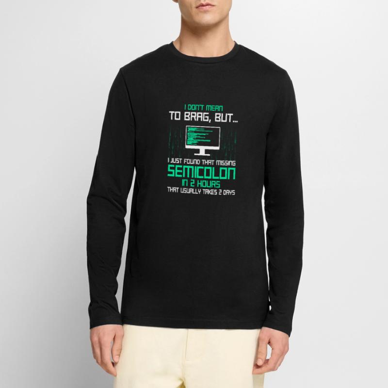 Programmer Developer Coding Coder Männer Premium Bio Langarmshirt