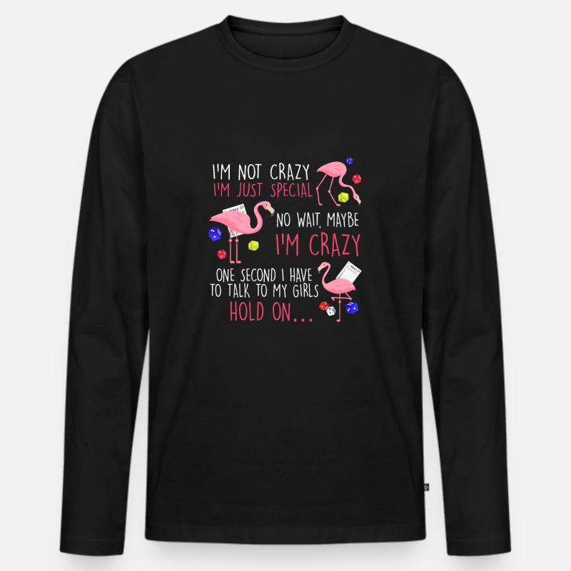 Bunco funny bunco night - Männer Premium Bio Langarmshirt - Schwarz