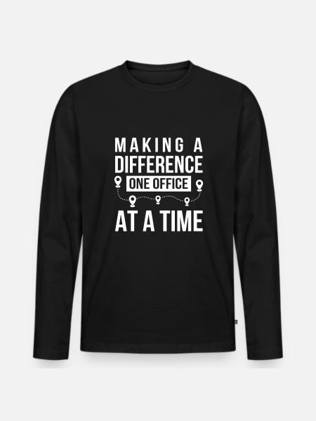 Regional manager - Männer Premium Bio Langarmshirt - Schwarz