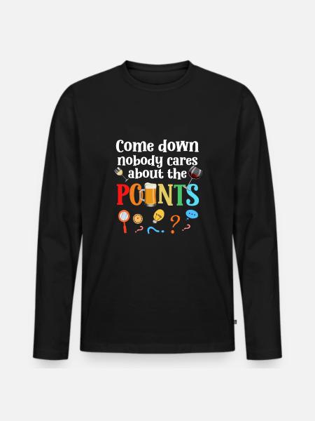 Trivia Night Host - Männer Premium Bio Langarmshirt - Schwarz