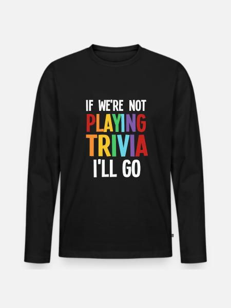 Trivia Night Host - Männer Premium Bio Langarmshirt - Schwarz