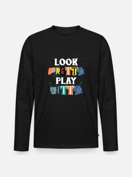 Trivia queen - Männer Premium Bio Langarmshirt - Schwarz