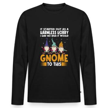 Gnomes - Männer Premium Bio Langarmshirt - Schwarz - Vorne - Nico (187cm)