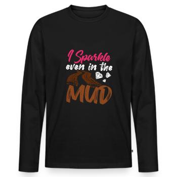 Tout-terrain MX Fille ATV Quad - T-shirt manches longues Premium bio Homme - noir - Devant - Nico (187cm)