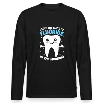 Collectionneur de bandes dessinées - T-shirt manches longues Premium bio Homme - noir - Devant - Nico (187cm)