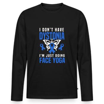 Dystonia warrior - Männer Premium Bio Langarmshirt - Schwarz - Vorne - Nico (187cm)