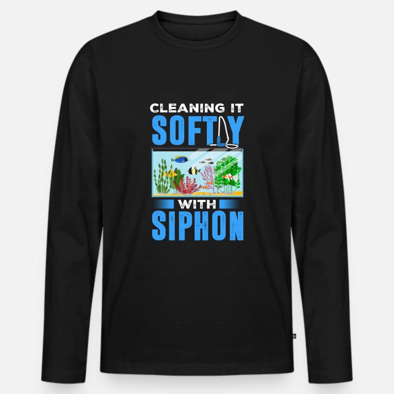Aquarist - Männer Premium Bio Langarmshirt - Schwarz