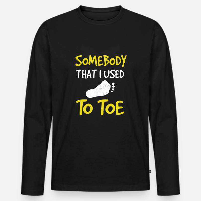 Toe amputee amputation - Männer Premium Bio Langarmshirt - Schwarz