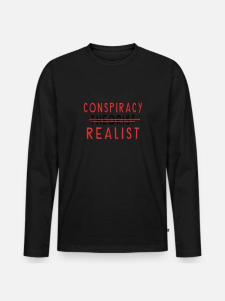 Conspiracy Theories Conspiracy Theorist Freemason - Men's Premium Organic Long Sleeve Shirt - black